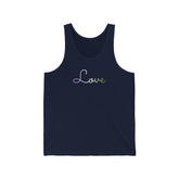 Genderqueer Love Script Tank: Subtly Elegant Pride Tank-Top