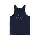 Genderqueer Love Script Tank: Subtly Elegant Pride Tank-Top