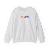 Iowa Sweatshirt: Vibrant Pride Gradient Design