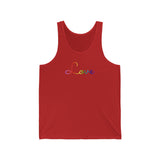 Rainbow Love Script Tank: Subtly Elegant Pride Tank-Top