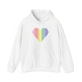 Gilbert Baker Pride Flag Heart Lines Hoodie: Pride Gradient Sweater