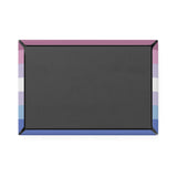 Bigender Pride Flag Magnet: Ripple Rectangle Button for Fridge