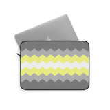 Demigender Pride Flag Laptop Sleeve: Wavey Print Protective Case