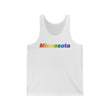 Minnesota Tank-Top: Vibrant Pride Gradient Design