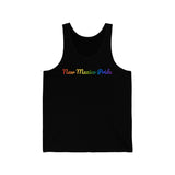 New Mexico Pride Tank Top: Flowing Cursive Design with LGBTQ+ Gradient