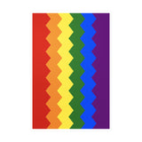 Pride Flag Wavey Decal: Sharp Pride Sticker