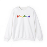Maryland Sweatshirt: Vibrant Pride Gradient Design