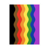 Philly Pride Flag Ripple Decal: Wavey Pride Sticker
