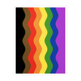 Philly Pride Flag Ripple Decal: Wavey Pride Sticker