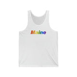 Maine Tank-Top: Vibrant Pride Gradient Design