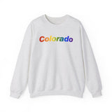 Colorado Sweatshirt: Vibrant Pride Gradient Design