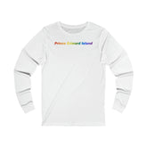 Prince Edward Island Pride Gradient Long Sleeve Tee: LGBTQ+ Designed Shirt