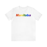 Manitoba Pride Gradient T-Shirt: LGBTQ+ Designed Tee