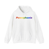 Pennsylvania Hoodie: Vibrant Pride Gradient Design