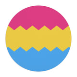 Pansexual Flag Wavey Mousepad: Sharp Design for Desk