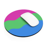 Polysexual Flag Ripple Mousepad: Wavey Design for Desk