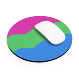 Polysexual Flag Ripple Mousepad: Wavey Design for Desk