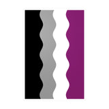 Asexual Flag Ripple Decal: Wavey Pride Sticker