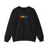 Iowa Sweatshirt: Vibrant Pride Gradient Design