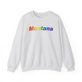 Montana Sweatshirt: Vibrant Pride Gradient Design