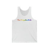 New Hampshire Pride Tank Top: Flowing Cursive Design with LGBTQ+ Gradient