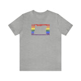 Oregon Pride Flag Tee: Rainbow LGBTQ+ State Silhouette Distressed Shirt