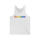 Colorado Tank-Top: Vibrant Pride Gradient Design