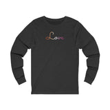 Lesbian Love Script Long Sleeve T-Shirt: Subtly Elegant Pride Tee
