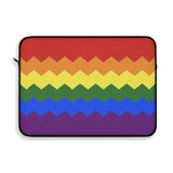 Pride Flag Laptop Sleeve: Wavey Print Protective Case