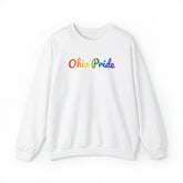 Ohio Pride Sweatshirt: Flowing Cursive Design with LGBTQ+ Gradient