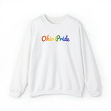 Ohio Pride Sweatshirt: Flowing Cursive Design with LGBTQ+ Gradient