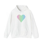 Polysexual Heart Lines Hoodie: Pride Gradient Sweater