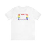 Oregon Pride Flag Tee: Rainbow LGBTQ+ State Silhouette Distressed Shirt