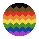 Philadelphia Pride Flag Wavey Mousepad: Sharp Design for Desk