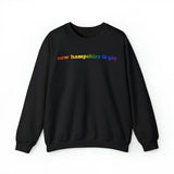 New Hampshire is Gay Pride Sweatshirt: LGBTQ+ Flag Gradient Sweater