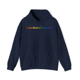 Newfoundland and Labrador Pride Hoodie: Flowing Cursive Design with LGBTQ+ Gradient