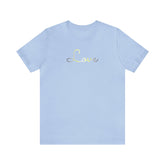 Demigender Love Script Tee: Subtly Elegant Pride T-Shirt