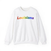 Louisiana Sweatshirt: Vibrant Pride Gradient Design