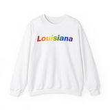 Louisiana Sweatshirt: Vibrant Pride Gradient Design