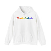 North Dakota Hoodie: Vibrant Pride Gradient Design