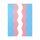 Transgender Flag Ripple Decal: Wavey Pride Sticker