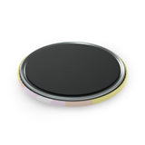 Pangender Pride Flag Magnet: Wavey Round Button for Fridge