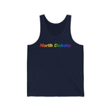 North Dakota Tank-Top: Vibrant Pride Gradient Design