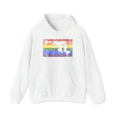 Maryland Pride Flag Hoodie: Rainbow LGBTQ+ State Silhouette Distressed Hooded Sweatshirt