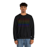 North Carolina LGBTQ+ Pride Flag, Faded Black Sweater