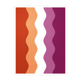 Lesbian Pride Flag Ripple Decal: Wavey Pride Sticker