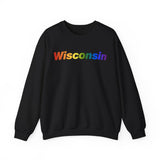 Wisconsin Sweatshirt: Vibrant Pride Gradient Design