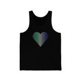 Gay Heart Lines Tank-Top: Pride Gradient Tank