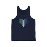 Gay Heart Lines Tank-Top: Pride Gradient Tank