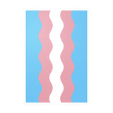 Transgender Flag Ripple Decal: Wavey Pride Sticker